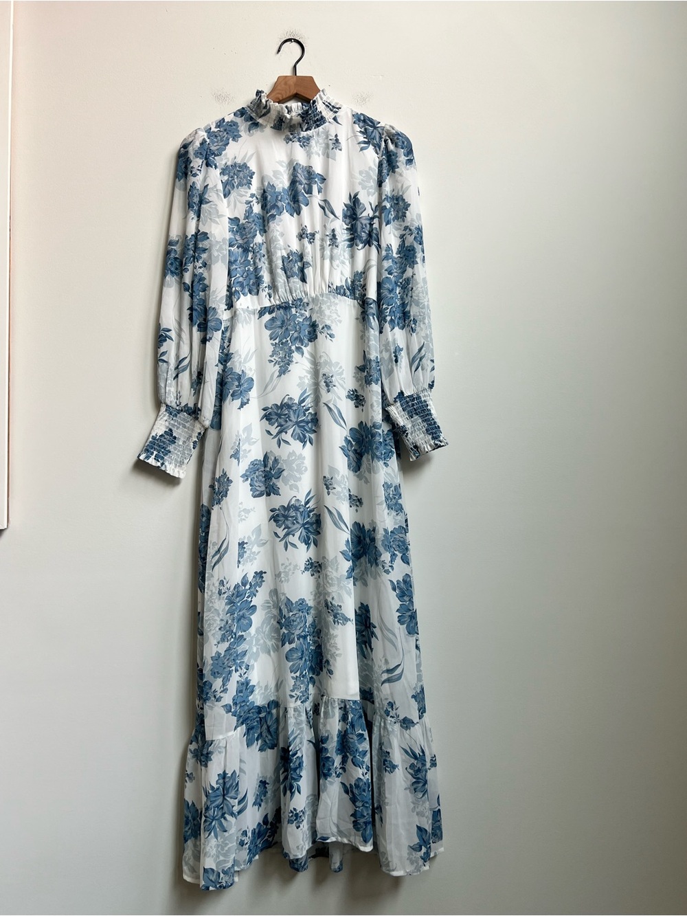 Baltic Born Maxi Dress Blue Floral Luciana Boho Romantic Ethereal Event Whimsy - Picture 4 of 16